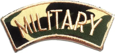 Produktbild von Military Army - Aufnäher, Bügelbild, Aufbügler, Applikationen, Patches, Flicken, Zum Aufbügeln, Größe: 8 x 3.2 cm