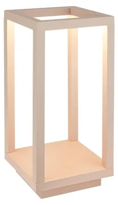 Immagine prodotto di Briloner Lampada da tavolo senza fili IP44, dimmerabile, touch, batteria ricaricabile, CCT, protezione dagli spruzzi d'acqua, beige, 10 x 10 x 22 cm