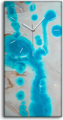 Produktbild von Dekor Leinwand Uhr Wandbilder Geräuschlos 30x60 Gemälde abstrakt Marmor - weiße Hände