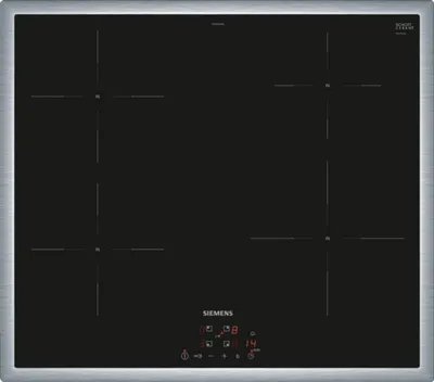 Immagine prodotto di Siemens iQ100, Piano cottura a induzione, 60 cm, Nero, Con cornice sul piano, EH645BEB6E