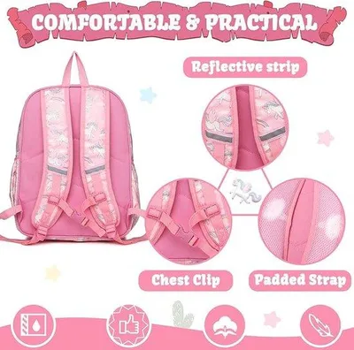 Produktbild von Famanu Schulrucksack für Mädchen - Praktisch und Modisch