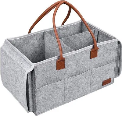 Produktbild von Famanu Babytasche Organizer mit abnehmbaren Fächern - Grau