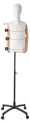 Image de Mannequin pour vêtements, réglable en hauteur, rotation à 360°, pour enfants