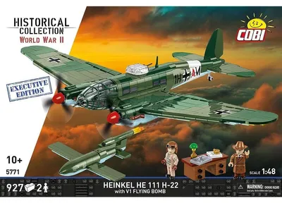 Productafbeelding van Cobi bouwsteen set Heinkel HE 111 H-22 met V1-raket, Executive Edition, Tweede Wereldoorlog, 927 onderdelen, 5771