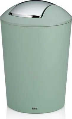Zdjęcie produktu dla Kela Marta, 5 l, Okrągły, Plastik, Zielony, Stal nierdzewna, Ręczny, 19,5 cm