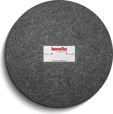 Produktbild von Karella Schallschutz Auffangring für Steeldartboards, 2-teilig, Anthrazit, über 80% Geräuschreduzierung, aus robusten Schallschutz-Fasern, Ø 69 cm, 3 cm Dicke, 12 cm Schutzbreite