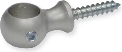 Produktbild von Ringöse 19 x 14 x 30 mm Messing matt vernickelt 13 mm Durchmesser Treppenstangen Zubehör Küberit