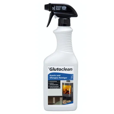 Produktbild von Glutoclean Kaminglas und Ofenglas Reiniger Reinigungs Mittel 750ml