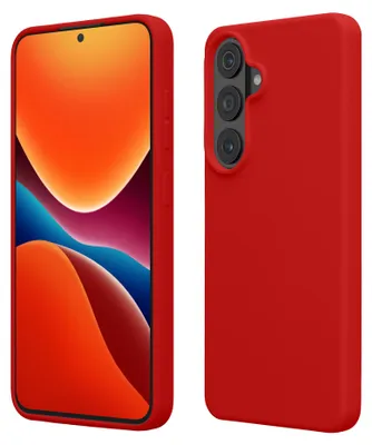 Produktbild von kwmobile Handyhülle für Samsung Galaxy S26 Plus Hülle - Case Silikon - Kabelloses Laden - Schutzhülle Cover in Klassisch Rot