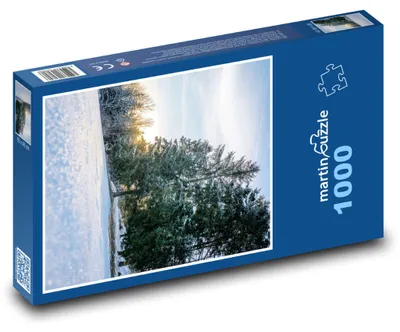 Obrázek produktu pro martinpuzzle - Puzzle 1000 - Zimní les - sníh, zima