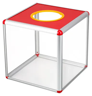 Wahlurne Lotteriebox Spendenbox Quadratisch 25 cm