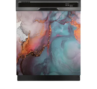 Produktbild von Magnete Dekorative 60x60 cm Küche Magnetmatte Spülmaschine - Farbiger Marmor