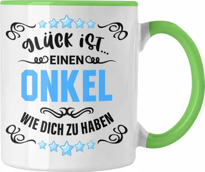 Produktbild von Trendation - Bester Onkel Geschenk von Nichte Neffe Lustige Tasse Spruch Geschenke für Onkel Nichten Geschenkidee (Grün)