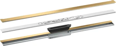Produktbild von hansgrohe Fertigset Duschrinne AXOR Drain 1000mm zur Wandmontage BGO