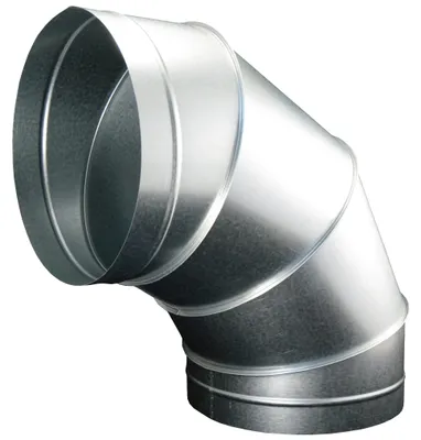Produktbild von Lüftungsbogen 90° aus verzinktem Stahl, 315 mm, Materialstärke 0,6-0,8 mm