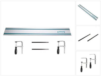 Produktbild von Makita Führungsschienen Set Führungsschiene 1400 mm + 2x Führungsschienenverbinder + 2x Schraubzwingen