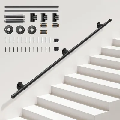 Image de Solidchoice - Support mural pour escalier, longueur 2 mètres, pour la sécurité et la solidité