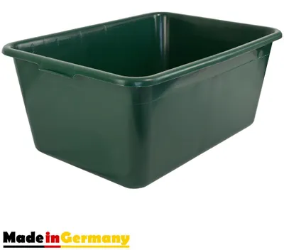 Produktbild von Wildwanne  65 L Futterwanne Mörtelwanne Kunststoffwanne Wassertrog Wasserbehälter Grün Lebensmittelecht Multiwanne Petigi