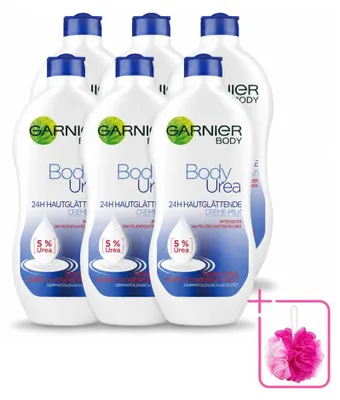 Zdjęcie produktu dla 6 x Garnier Body, krem do ciała z mocznikiem i masłem shea, 400 ml - zestaw ekonomiczny - 6 sztuk