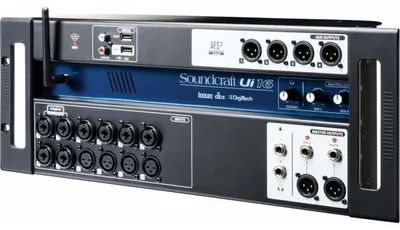 Produktbild von Soundcraft UI16 16-Kanal Mischpult mit integriertem WiFi/Ethernet, HTML5-Steuerung und Effekten