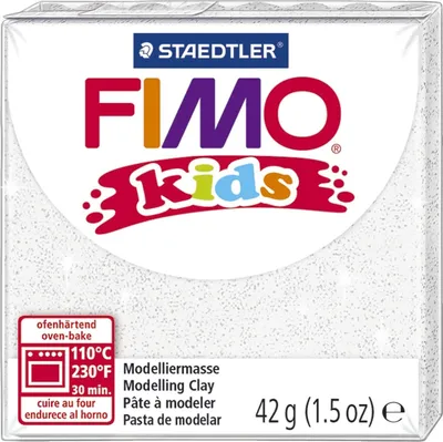 Obrázek produktu pro Mod.masse Fimo kids bílé třpytky