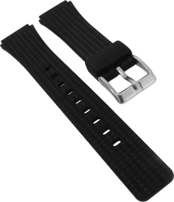 Produktbild von Calypso Uhrenarmband aus Silikon in schwarz Schließe silbern ► K5743/6