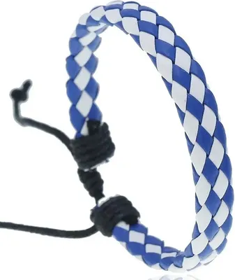 Immagine prodotto di Bracciale Ayden Blu e Bianco - Eleganza Moderna per Ogni Occasione KP29841