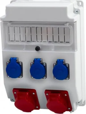 Imagen del producto de CAJA de distribución 2x32A/5P, 3x230V, 11 metros, IP44