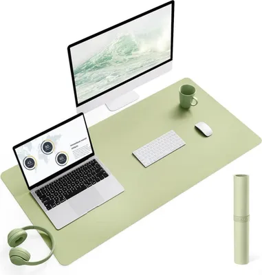 Produktbild von Schreibtischunterlage aus Leder und Wildleder 90x43cm für Büro/Home-Office
