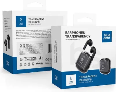 Image de BLUE STAR casque stéréo sans fil / bluetooth TWS Transparency Fi22 noir