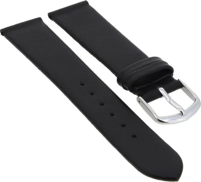 Produktbild von Eulit Ersatzband Uhrenarmband Leder Dolly schwarz 18mm