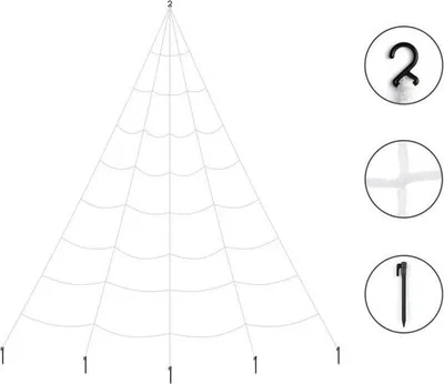 Produktbild von Spinnennetz Deko 5x4m Outdoor Weiß