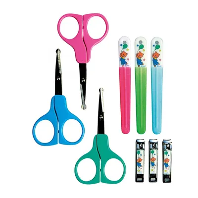 Produktbild von Baby Maniküre-Set, Schere, Knipser und Feile, 1 Set (Farbe zufällig)