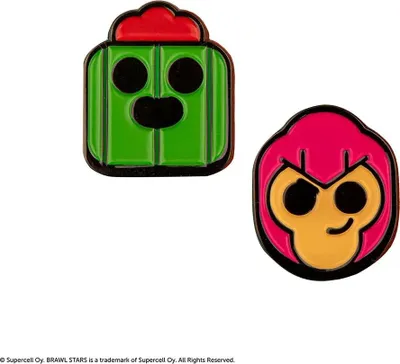 Zdjęcie produktu dla Zestaw przypinek Brawl Stars Colt & Spike (2 sztuki)