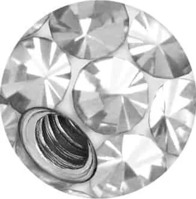 Produktbild von Titan Schraubkugel SPEZIAL-KRISTALLE + EPOXY Kristallfarbe: Kristallklar Gewinde: 1,2mm | Kugelgröße: 2,5mm