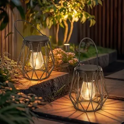 Produktbild von Ketom Solarlampen für Außen Hängend, Solar Hängelampe Outdoor Vintage