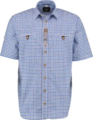 Produktbild von Übergrößen Kurzarmhemd mit Edelweiß-Stickerei OS Trachten 4XL
