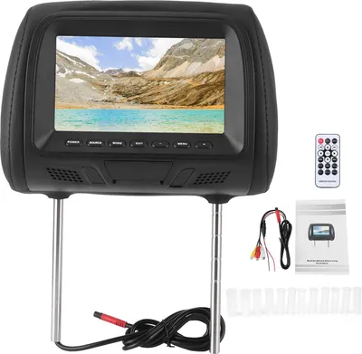 Obrázek produktu pro Multimediální přehrávač MP5 na zadním sedadle automobilu Monitor Headtrand LCD displej 7in Podpora USB zesilovače