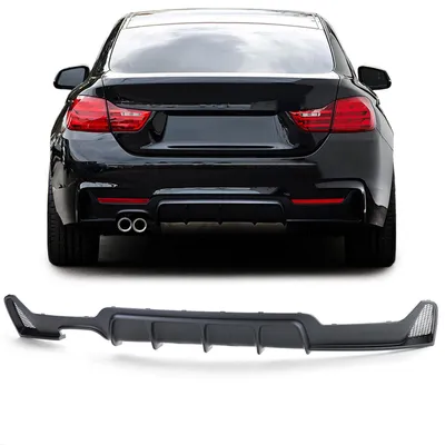 Produktbild von Diffusor schwarz matt für BMW F32 F33 F36 425 428 430 mit M-Paket Heckdiffusor
