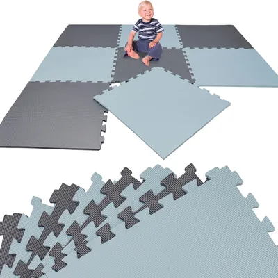 Produktbild von 8 Teile Spielmatte Kinder Puzzlematte 50x50 Krabbelmatte Bodenmatte Kinderzimmer