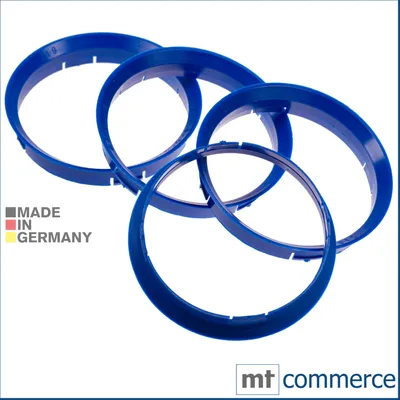 Produktbild von 4X Zentrierringe 76,0 x 74,1 mm blau Felgen Ringe Germany