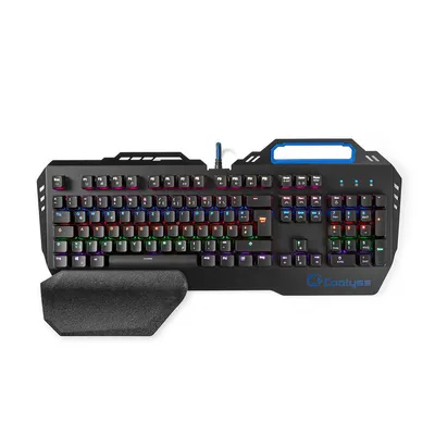 Produktbild von Nedis GKBD400BKDE, Kabelgebunden, USB, Mechanischer Switch, QWERTZ, RGB-LED, Schwarz