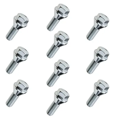 Zdjęcie produktu dla 10x śruba do obręczy/koła M12x1.50 24 mm - stożek łba K17 (krótki łeb 7 mm)
