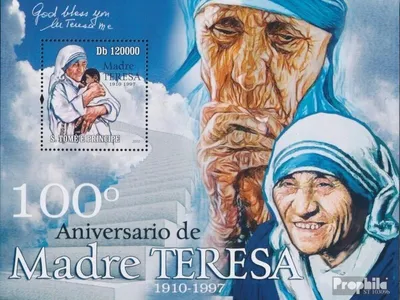 Produktbild von Briefmarken Sao Tome e Principe 2010 Mi Block 781 (kompl. Ausgabe) postfrisch 100. Jahrestag von Mutter Teresa
