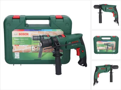 Image de BOSCH Home & Garden 0603133000 BOSCH Home & Garden EasyImpact 600 Schlagbohrmaschine