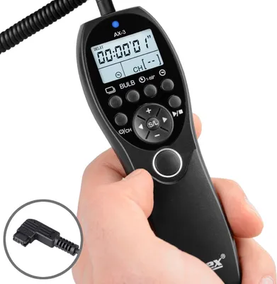 Produktbild von Timer Fernauslöser AX-3 S1 Sony Alpha A900 A850 A700 A580 A99 A77 Intervallauslöser Timelapse Bulb Serienaufnahme