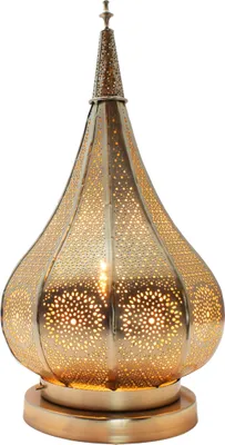 Produktbild von Orientalische kleine Tischlampe Lampe Kais 38cm Silber E14 | Marokkanische Tischlampen klein aus Metall, Lampenschirm | Nachttischlampe modern, für Vintage, Retro & Landhaus Stil Design