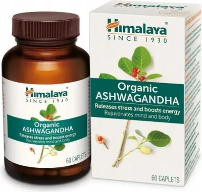 Productafbeelding van Himalaya Biologisch Ashwagandha, 60 capsules