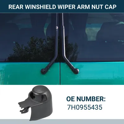 Image de 1pc Voiture Arrière Droite Pare-brise Essuie-glace Bras Écrou Couvercle pour VW Transporteur T5 T6