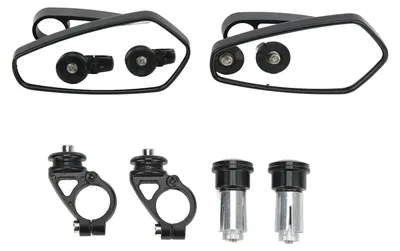 Image de Miroir de rétroviseur pour moto, diamètre de fixation de 22 mm, rotatif à 360 degrés, universel, compatible avec les modèles GROM et MSX125, ainsi que le CB500F
